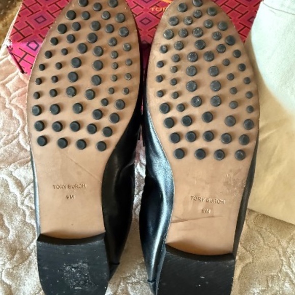 Tory Burch Leather Ballet Loafer, black, barely worn - Picture 6 of 8